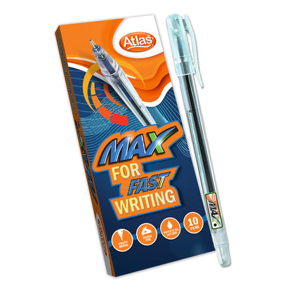 Max Ball Point Pen (10 Pc Box)Black