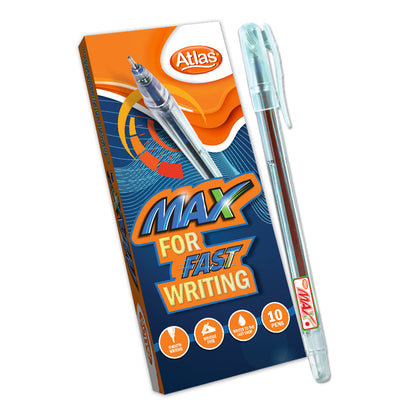 Max Ball Point Pen (10 Pc Box)Red