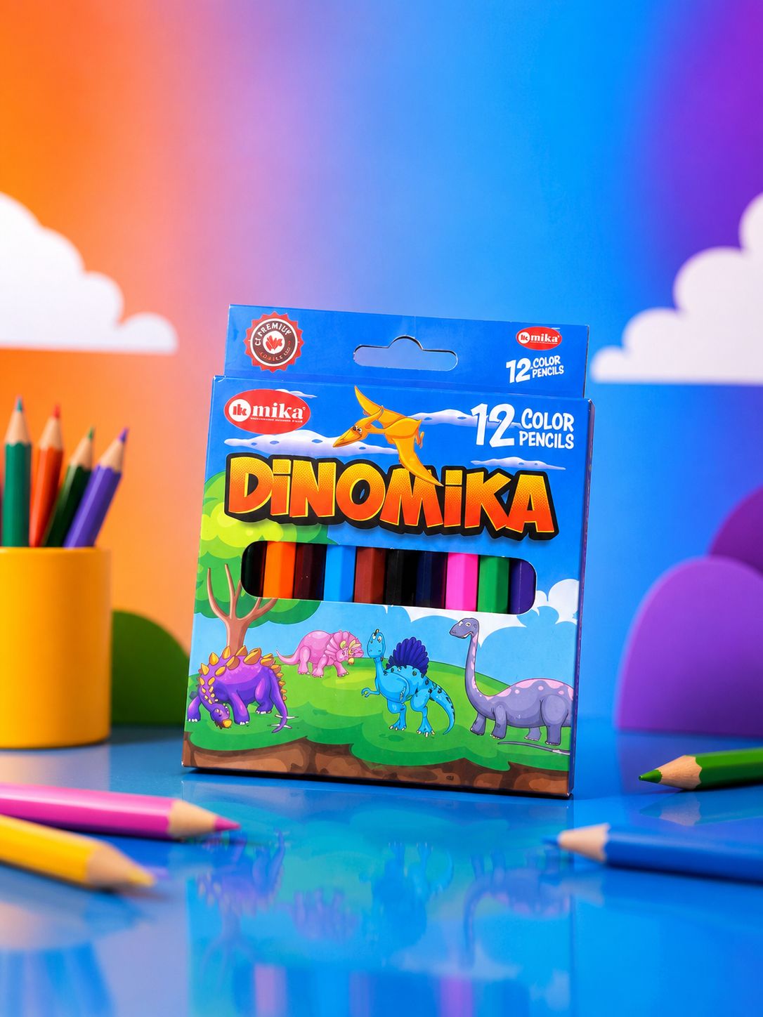 DINOMIKA HALF COLOR PENCILS