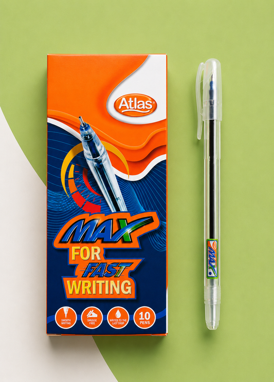Max Ball Point Pen (10 Pc Box)Blue